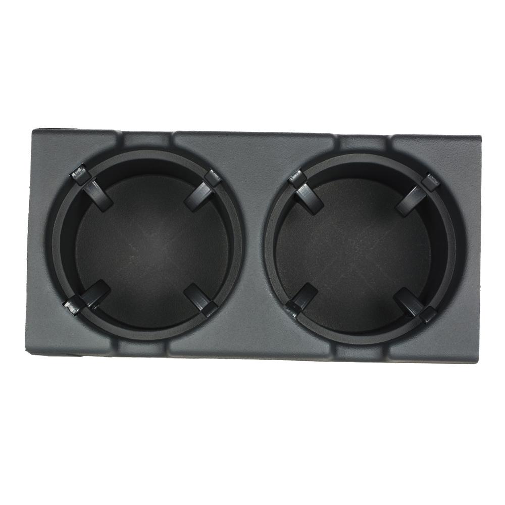 Автомобильный передний центральный консольный подстаканник для напитков + лоток для монет для BMW 3 серии E46 1998 2004 черный