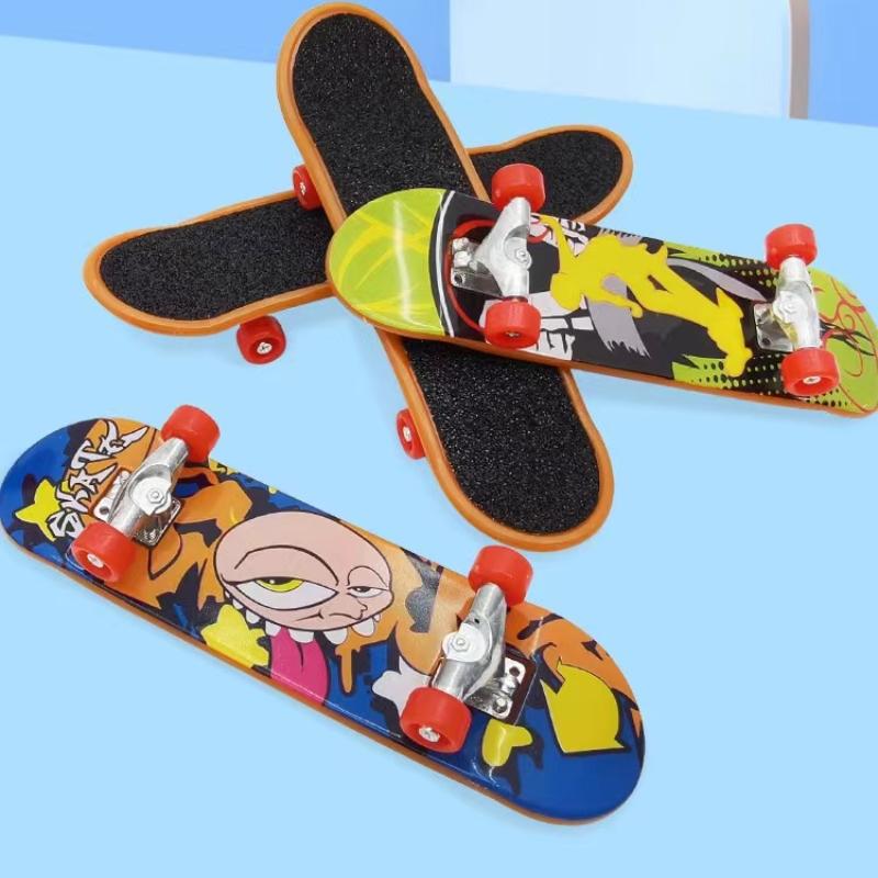 3шт Fingerboard Finger Scooter Mini Skateboard Deck Alloy/Пластик Антистресс Tech Bracket Настольная панель Non Toys Training