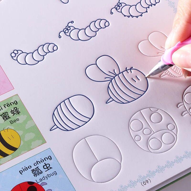 Животные, овощи, растения, мультфильмы, детские пазы, фигурки, книжка-раскраска с ручкой, детская живопись, возраст 3-8 лет