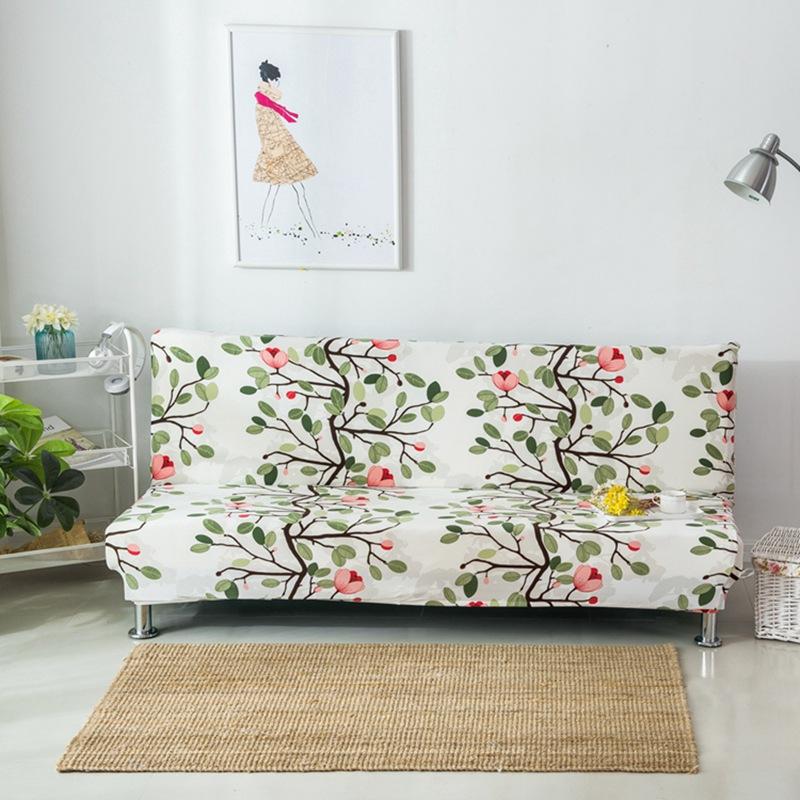 Full Coverage Elastic Sofa Bed Cover, Armless Sofa Cover, Cross-border Sofa Bed Dust Cover