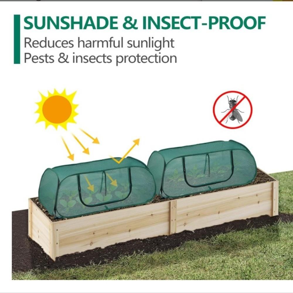 Insulated Plant Cover Pop Up Plant Netting Clear PVC Plant Protector Cage Vegetable Beds