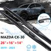 For Mazda CX-30 CX30 DM ~2023 Front Rear Rain Brushes Wiper Blades Set Window Windscreen Windshield Cleaning Car