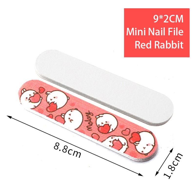 Милые мультяшные мини-пилочки для ногтей, портативная многофункциональная пилочка для полировки ногтей, профессиональные прочные точные инструменты для маникюра для ногтевого магазина