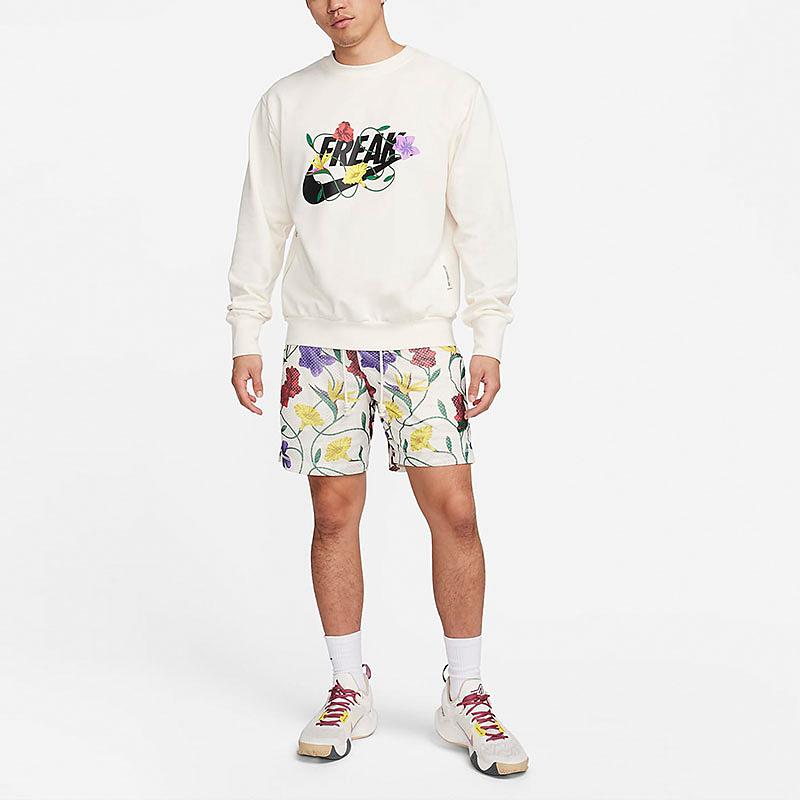 Nike Giannis Standard Issue Full Print Reversible Quick-Dry Basketball Shorts Men Bottoms Pale-Ivory FB6934-110