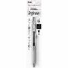 Шариковая ручка Pentel с гелевыми чернилами Energel Infree 0,4 мм, прозрачный стержень XBLN74TL-A, черный