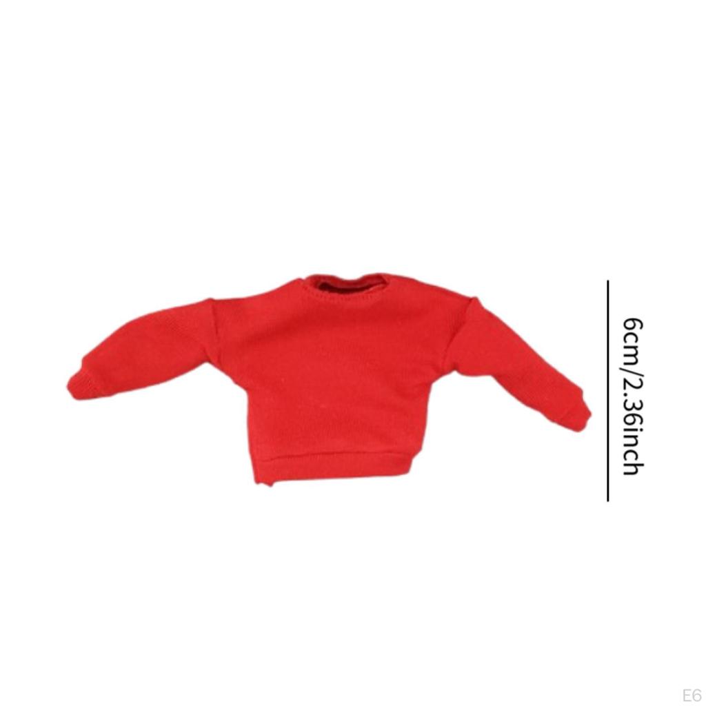 1/12 Action Figure Sweater Costumes Dress Up Doll Clothing for 6 Inch