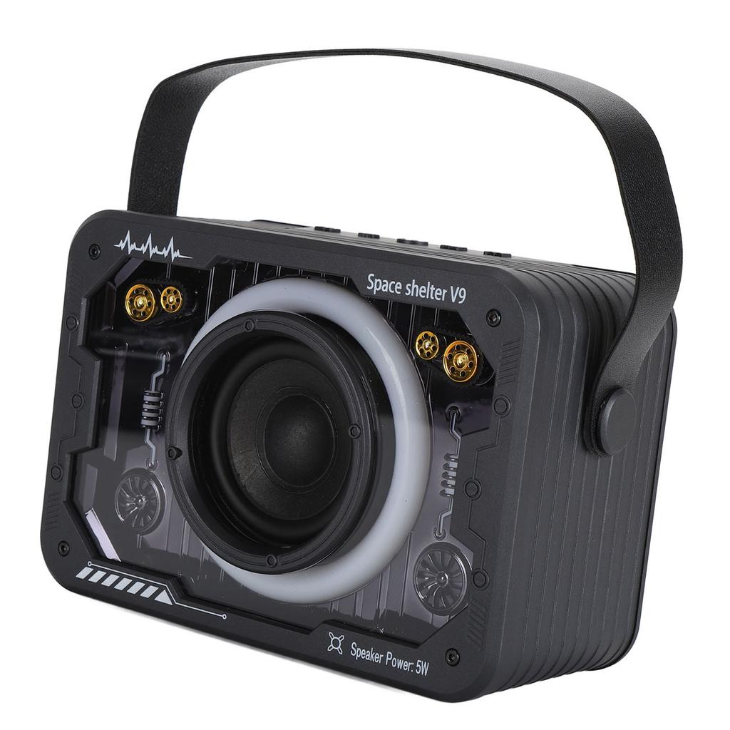 Детский караоке-аппарат All In One беспроводной мини портативный Bluetooth-динамик с микрофоном черный