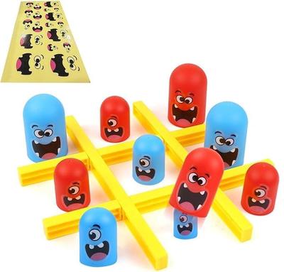 Настольные игры Обучающие игрушки Игра с кубками Крестики-нолики Игра Тренировка мышления Крестики-нолики Игра с кубками для детей Семейная игра Поедание маленьких Стратегическая игра