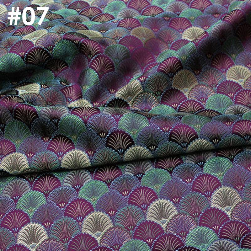 100x75 см китайский стиль тибетский монгольский халат парча жаккардовая ткань ретро шелковистая атласная ткань для самостоятельного шитья ханьфу материал