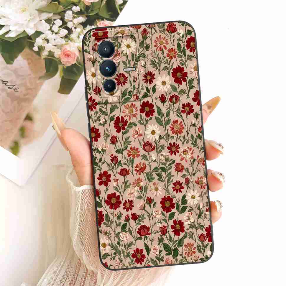 Cartoon Painted For vivo S12 Pro 5G V2163A Case Butterfly Cat Silicone Back Cover For Vivo S12 Pro s12 PRO 5G Phone Cases Bumper