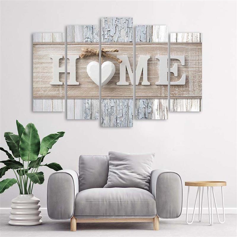 Feeby Feeby Пять частей печать на холсте, Домашний декор в скандинавском стиле