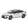 1:Модель автомобиля Honda Civic 2023 в масштабе 43, литая металлическая, Игрушка, Коллекция хобби, Миниатюрная машина (белый)