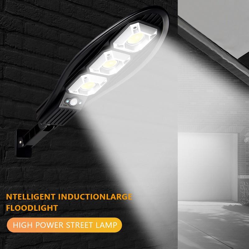 Светодиодный солнечный уличный свет Солнечный солнечный свет Водонепроницаемый IP65 Уличный свет Садовый настенный светильник с дистанционным украшением сада