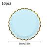 10pcs/set Disposable Birthday Tableware Cup Paper Plate Straws Birthday Party Wedding Decoration Kids Baby Shower Party Supplies