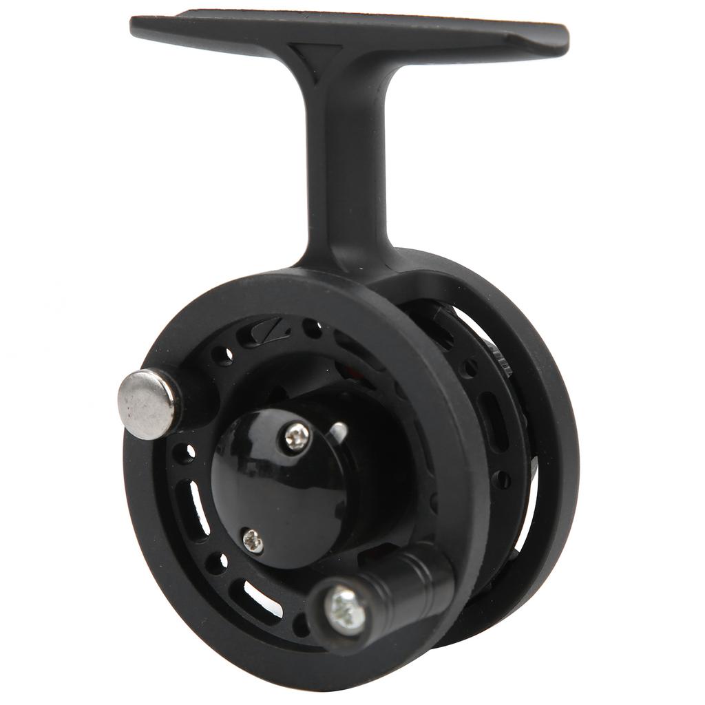 Металлическая катушка с передним колесом для подледной и нахлыстовой рыбалки, переключаемая для правой и левой руки, с высокой ножкой(5см