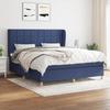 3128547 vidaXL Divan Bed with Mattress Blue 180x200 Cm Fabric