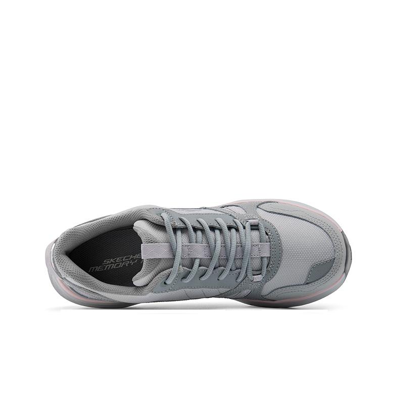 Skechers Ridge Oak Модные Универсальные Удобные Низкие Повседневные Кроссовки Lifestyle Женские Серый 180233-GYPK
