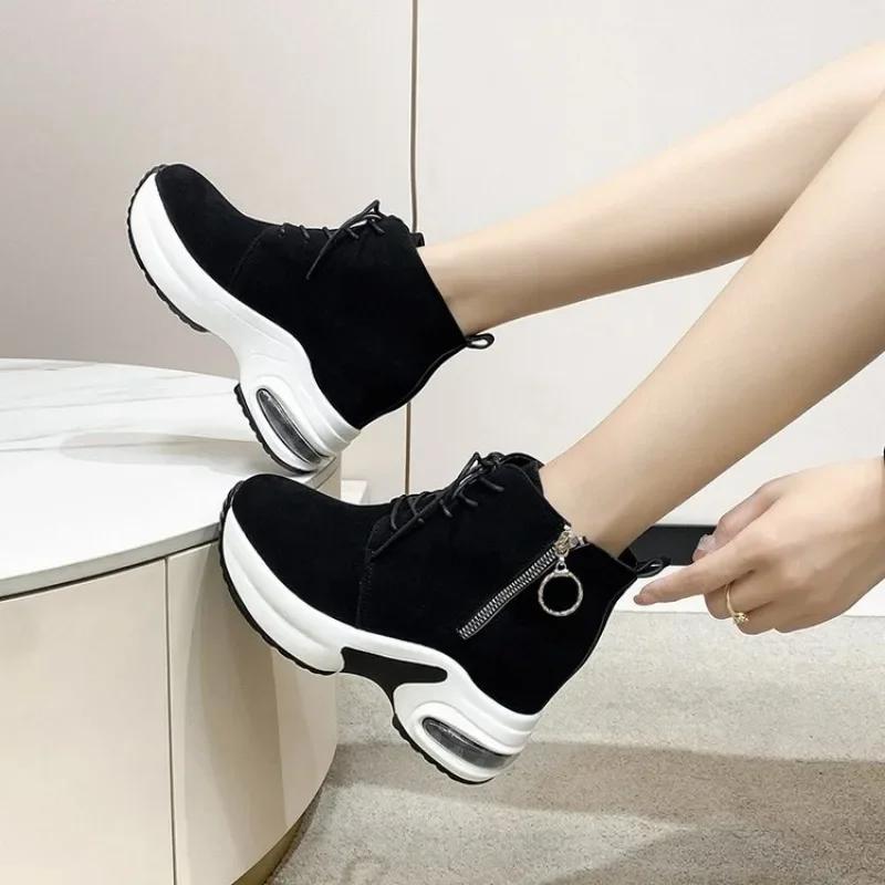Женские кроссовки на платформе Женская обувь Повседневная женская обувь на танкетке Basket 2024 Обувь для тенниса Женские толстые женские летние кроссовки