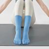 Professional Grip Crew Sports Socks with Five Toe Anti-Slip Cotton for Autumn Yoga & Pilates