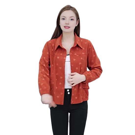 Женская вельветовая куртка-рубашка оверсайз на пуговицах с лацканами, повседневная блузка с длинным рукавом, топы, осенняя верхняя одежда