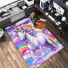 Magical Unicorn Sky Rainbow Fantasy Carpet Is Suitable For Living Room And Bedroom Doormats Office Balcony Decorative Carpet A1
