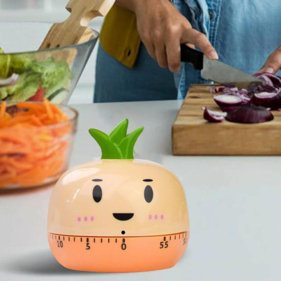 Механический кухонный таймер, регулируемый 0-60 минут, мультяшное животное, заводной, ручной обратный отсчет, громкий звуковой сигнал, не требует батареек, цветной таймер