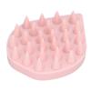 Массажная щетка для шампуня Силиконовая щетка для кожи головы Массажер для волос Купание Душ Чистка волос Расческа Розовый