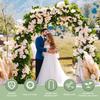 Wedding Arch Metal Garden Arch 240x140x37cm Large Climbing Plants Trellis Balloon Arches Backdrop Stand for Outdoor Garden Party