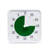 TIME TIMER 19 см, таймер на 60 минут, белый/зеленый, таймер для управления/обучения, TT08C-WHT-GR-W (подлинный продукт)