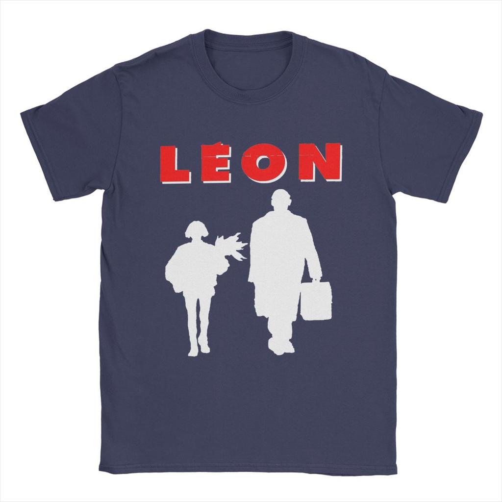 Humor Leon The Professional T-Shirt Men Crew Neck Pure Cotton T Shirts Movie Short Sleeve Tee Shirt Gift Idea Tops