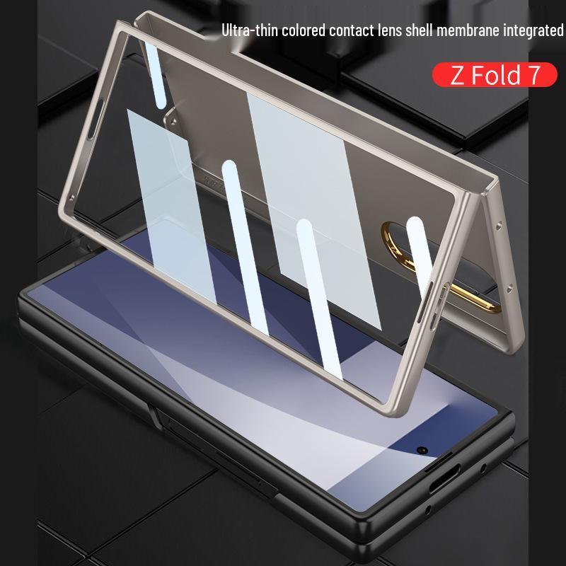 Женский матовый чехол-накладка с ощущением кожи для Samsung Z Fold7, трансграничный