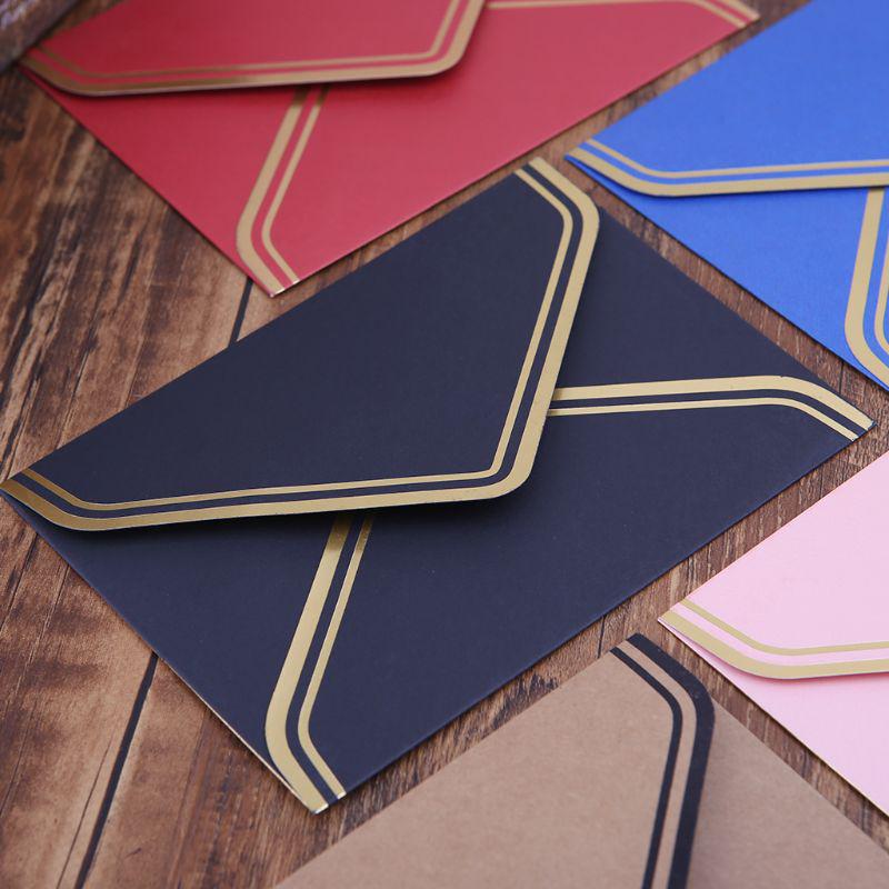 Бумажные конверты для писем в винтажном стиле 10 шт