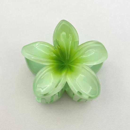 3/6 шт., заколка для волос в форме цветка для девочек, градиентный цвет, заколка для волос с противоскользящими зубцами, заколка для волос в виде акулы, аксессуары для волос