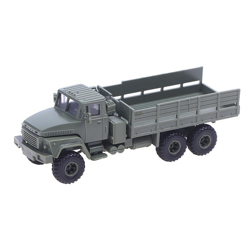 1шт 1:72 Масштабный трактор Краз-260, военный автомобиль, грузовик, игрушечный блок, модель автомобиля, комплект