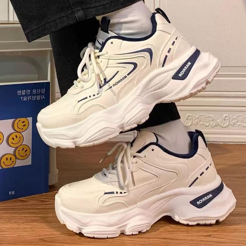 Huili 2024 Winter New Women's Shoes Ankola Red Dad Shoes Piled and Thickened, Cold-proof and Warm Thick-soled Cotton Shoes