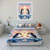 Penguins, icebergs, heart symbol. Bedding sets Duvet cover sets Duvet covers Pillowcases(1*Duvet Cover 2*Pillowcases without duvet insert)