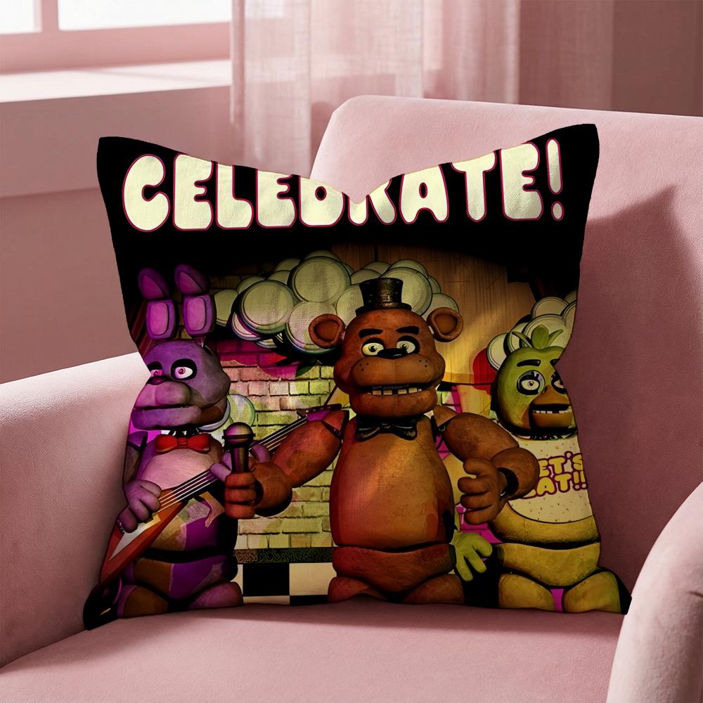 F-Five Nights at Freddy's ИГРОВАЯ Наволочка Мульти-Сценарная Наволочка для Дома и Автомобиля - Двусторонняя, Мягкая и Прочная для Ежедневного Использования