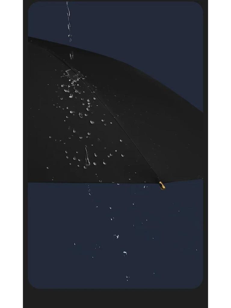 Зонт для гольфа в британском ретро-стиле — деревянная ручка, усиленная прямая штанга, защита от ультрафиолета, подарочный печатный дизайн.