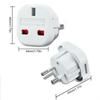 Europe European Wall Socket Travel Adapter Socket Plug Outlet Connector UK to EU Converter