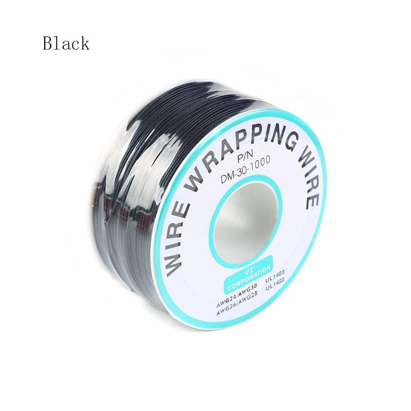 250Meters 30 AWG Wrapping Wire 10 Colors Single Strand Copper Cable Ok Electrical for Laptop Motherboard PCB Solder