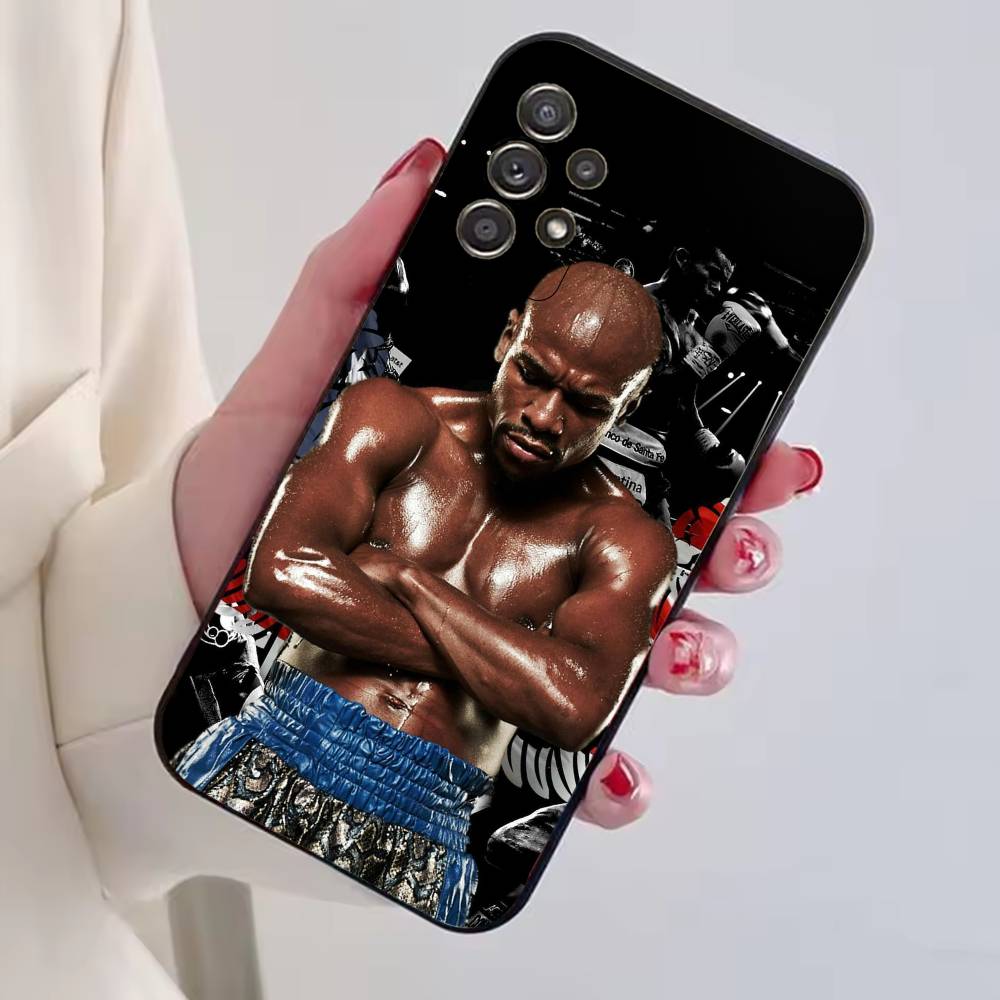 Боксерский чехол для телефона Floyd Mayweather-FM Черный Силиконовый Мягкий Для Samsung S25,S24,S21,S22,S23,S30,Ultra,S20,Plus,Fe,Lite