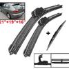 Подходит для Leon MK1 2000-2005 21 + 19 + 16 Передние и задние дворники Дворник