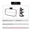 Universal 1.5 1.75 2 Inch Shockproof Rearview Mirror Center Side Rear View Mirror for UTV ATV Polaris General XP RZR Yamaha