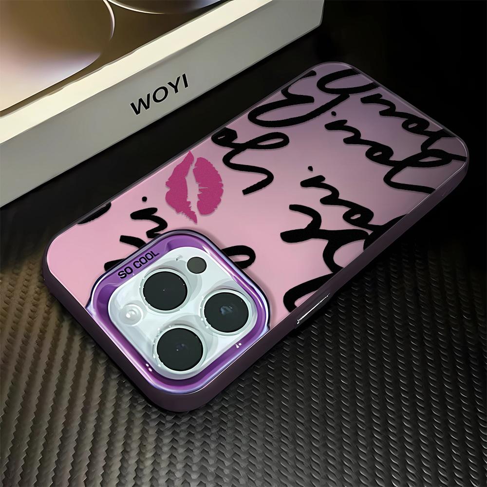 Fashion English Case For Iphone 16 15 14 13 12 11 Pro Max Cover For Iphone 17 Pro Max Funda Coque Bumber Shell 16E 15 14 Case