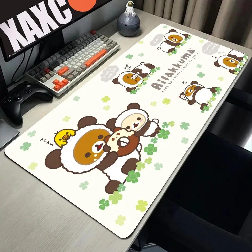 Большой коврик для мыши Rilakkuma-es Коврик для мыши для геймеров Офисные аксессуары Корпус для ПК Игровой коврик для стола Компьютерные столы Коврики для клавиатуры