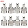 8pcs Copper Tire Valve Caps Dustproof Seal Nipple Caps Cover Auto Wheel Cap  for Car Motorcycle