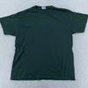 Винтажная однотонная темно-зеленая футболка Hanes Heavyweight мужская размер L хлопок полиэстер