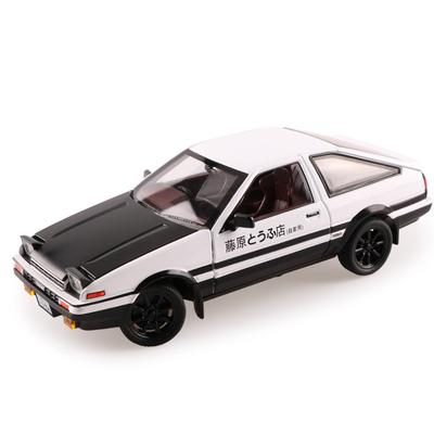 1/20 Кино Автомобиль INITIAL D Toyota AE86 Сплав Модель Автомобиля Литье под Давлением и Игрушечные Транспортные Средства Металлическая Модель Автомобиля Симуляция Звук Свет Игрушка Подарок