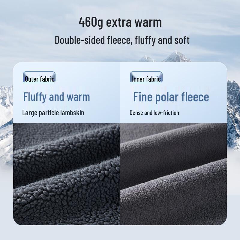 Jingdong Jingzao Unisex Lamb Fleece Thickened Winter Jacket