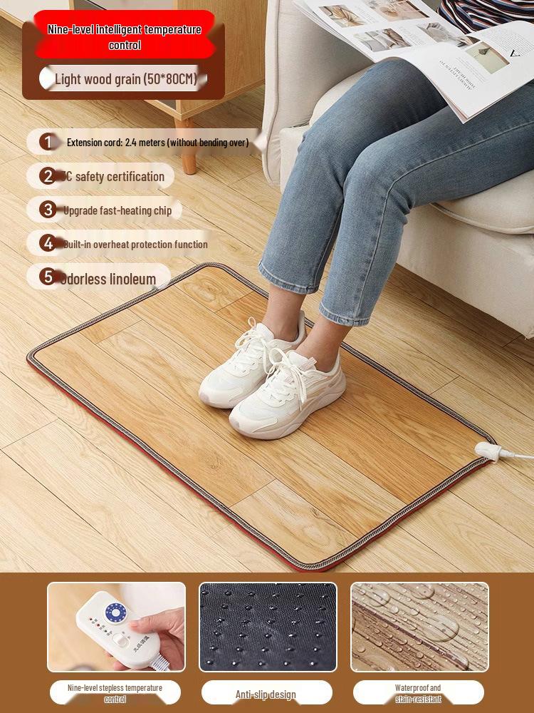 Электрическая грелка для ног: Офисный согревающий коврик для пола для женщин